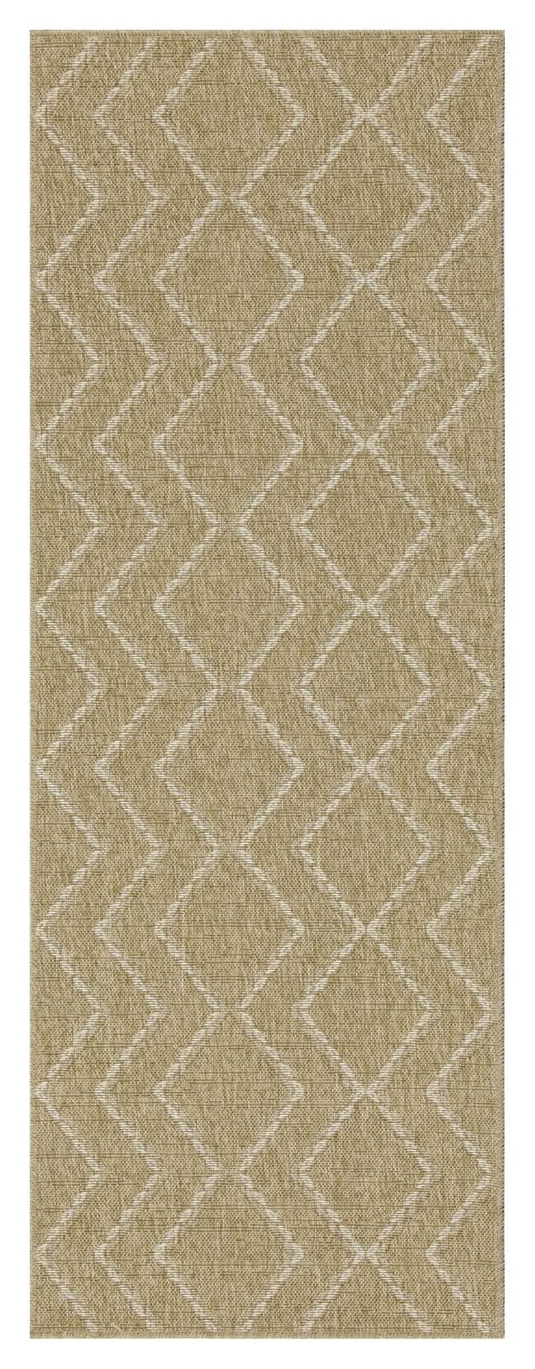 Earth - 5'3" X 7'3" Indoor, Outdoor Area Rug - Jute / White