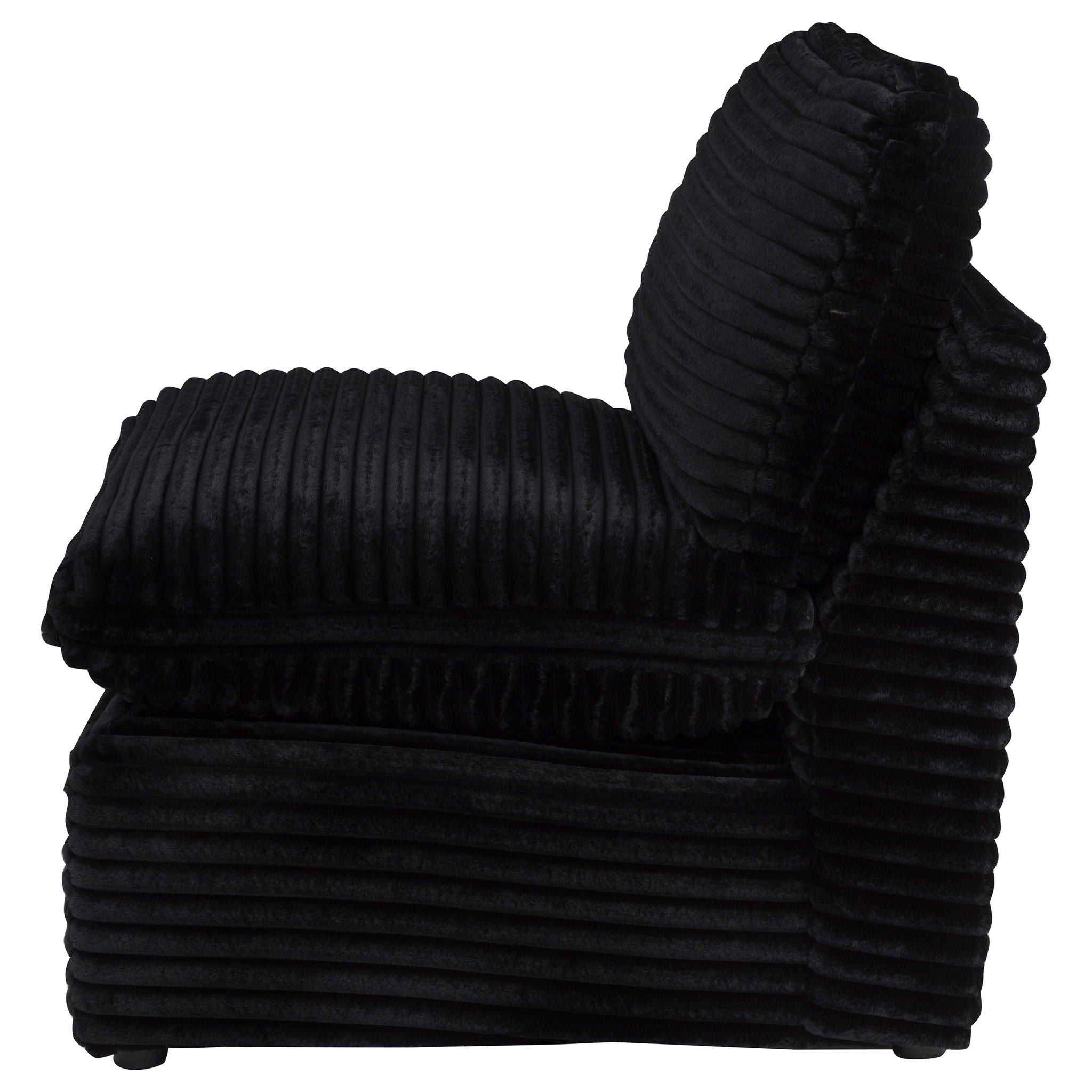 Collins Modular Armless Chair Black