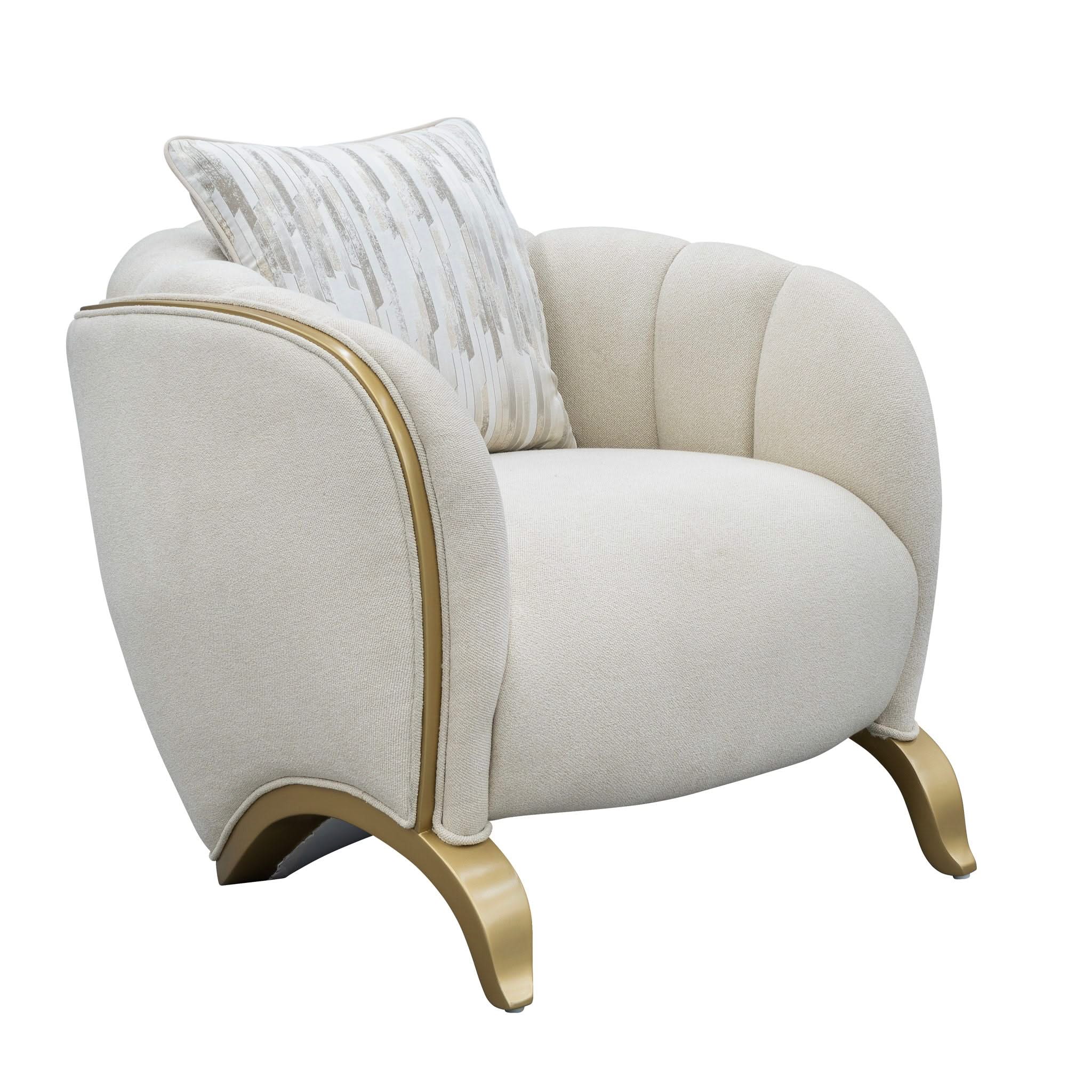 Scotts Square - Matching Chair - Cornsilk / Light Champagne