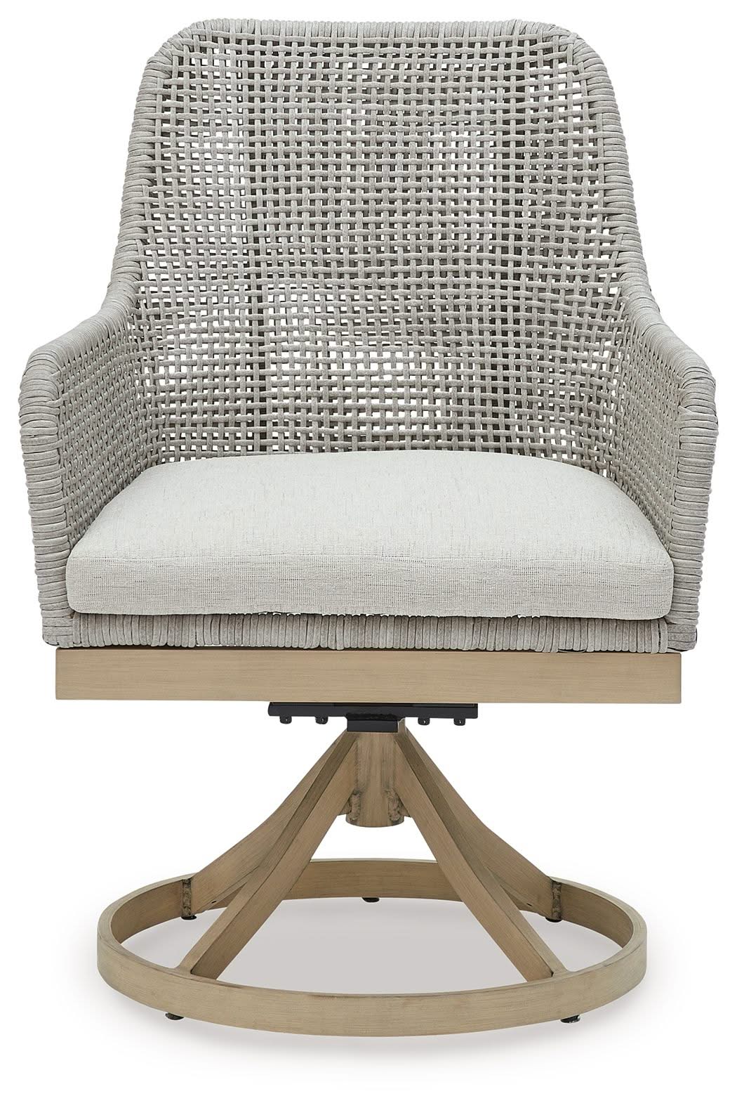 Seton Creek - Swivel Chair With Cushion (Set of 2) - Gray