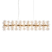 Michael Amini Lighting - Bouquet 18-Light Rectangular Chandelier - Gold