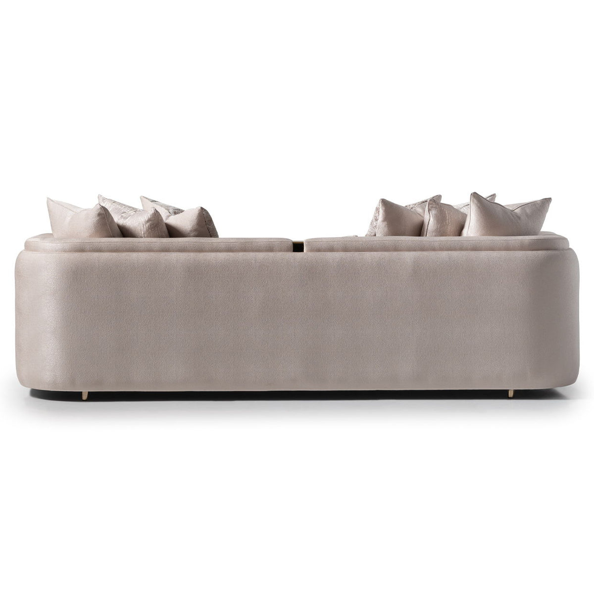 Carmela - Mansion Sofa - Almond / Gold