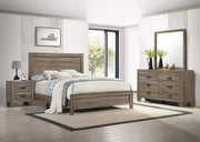 Millie - King 4 Piece Bedroom Set - Warm Gray