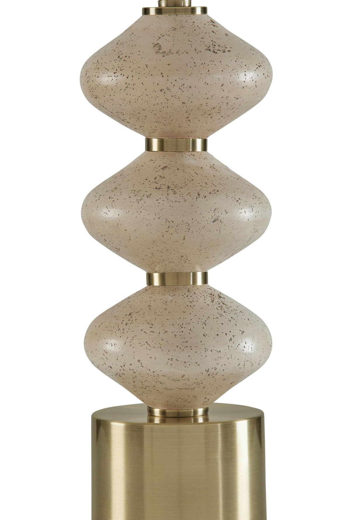 Wardthrone - Poly Table Lamp - Beige / Gold Finish