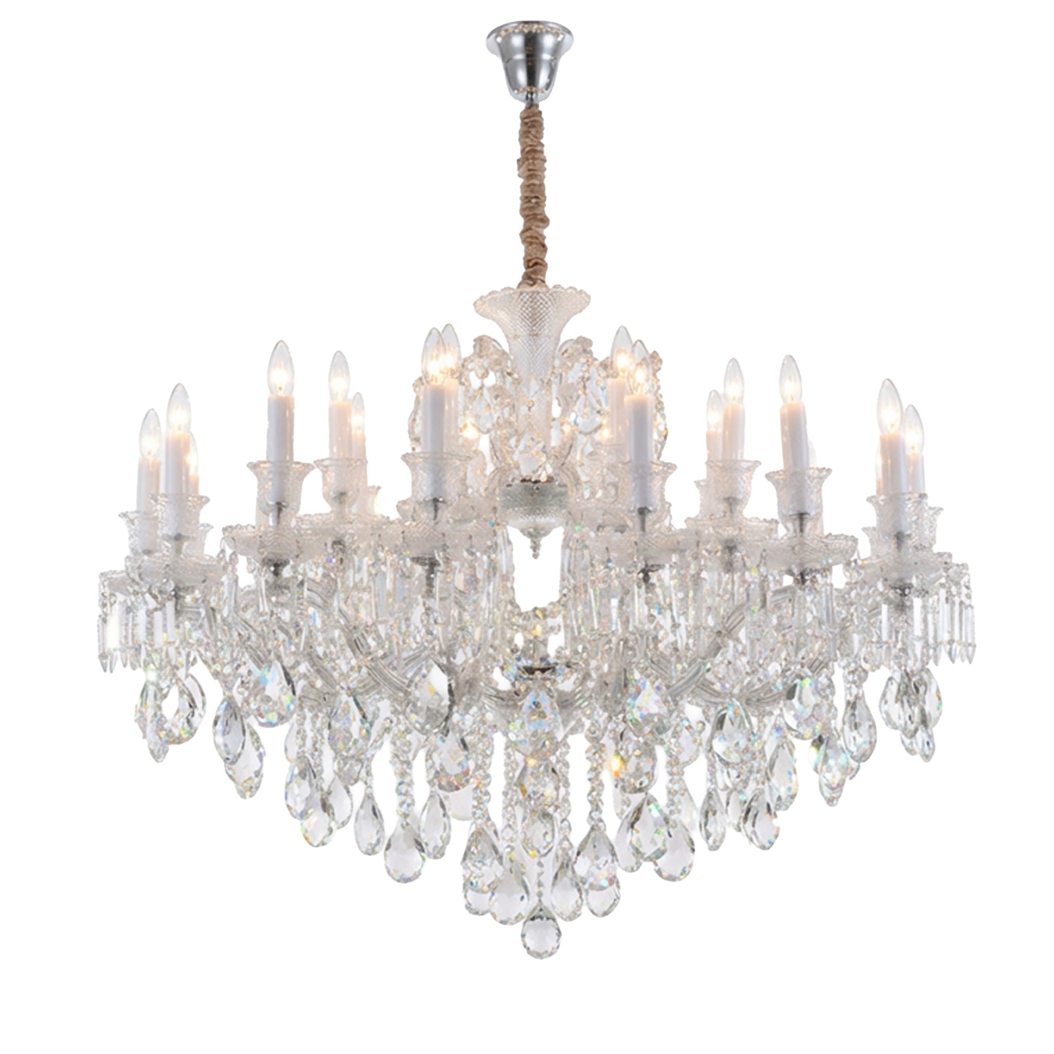 Michael Amini Lighting - Chambord 25-Light Traditional Crystal Chandelier - Clear