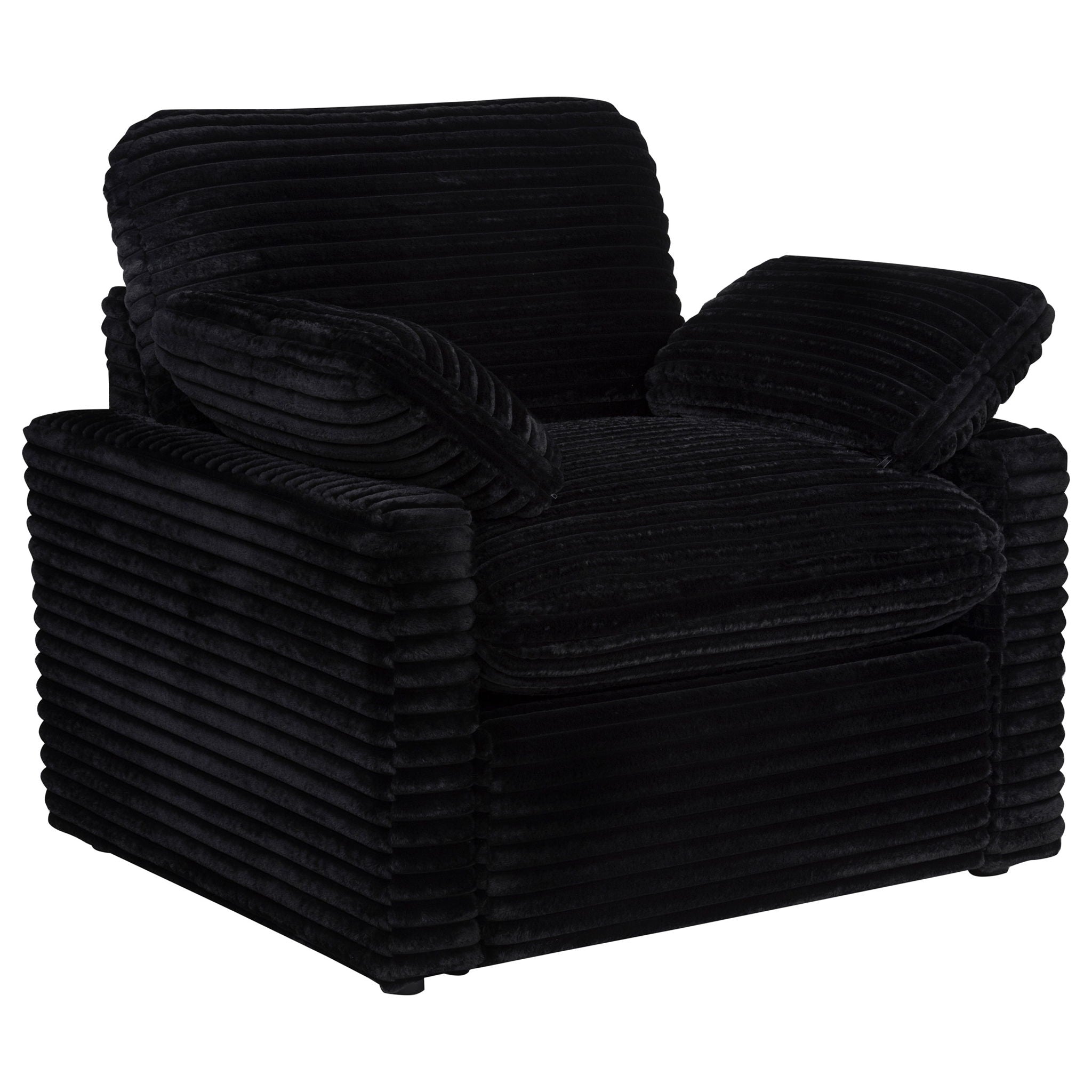 Collins Upholstered Power Recliner Chair Black