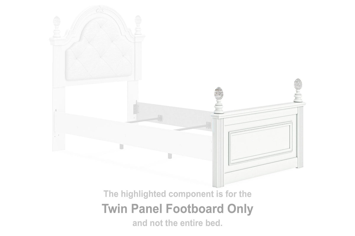 Kozlani - Twin Panel Footboard - White