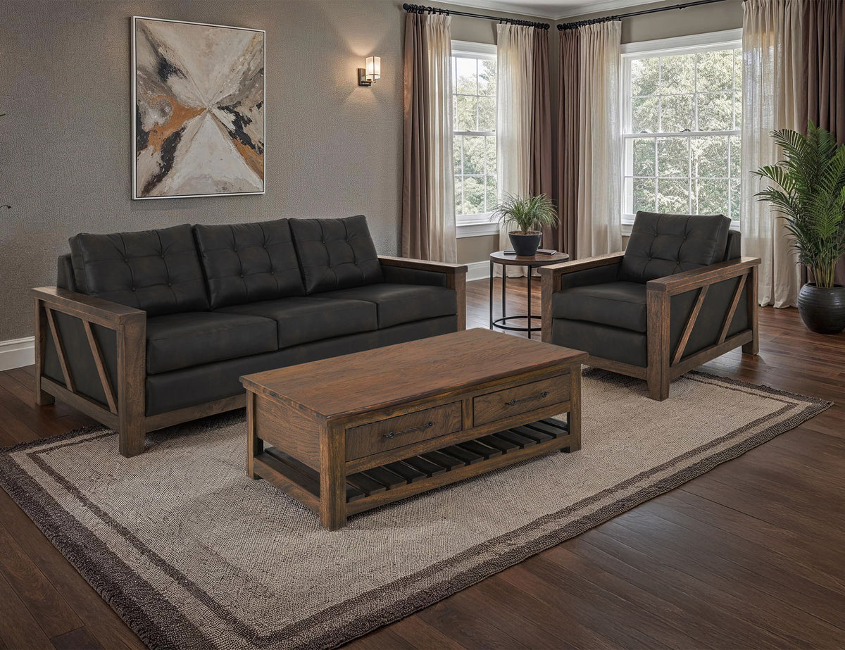 Walnut - Loveseat
