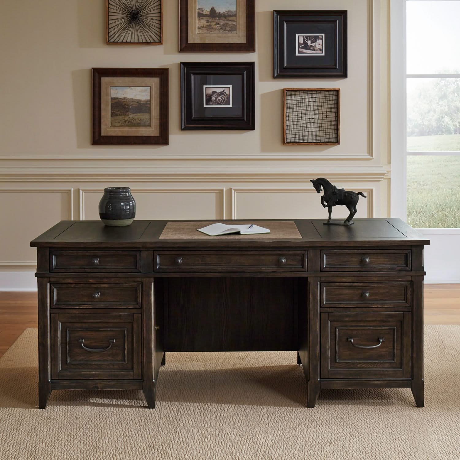Paradise Valley - Executive Desk - Brown