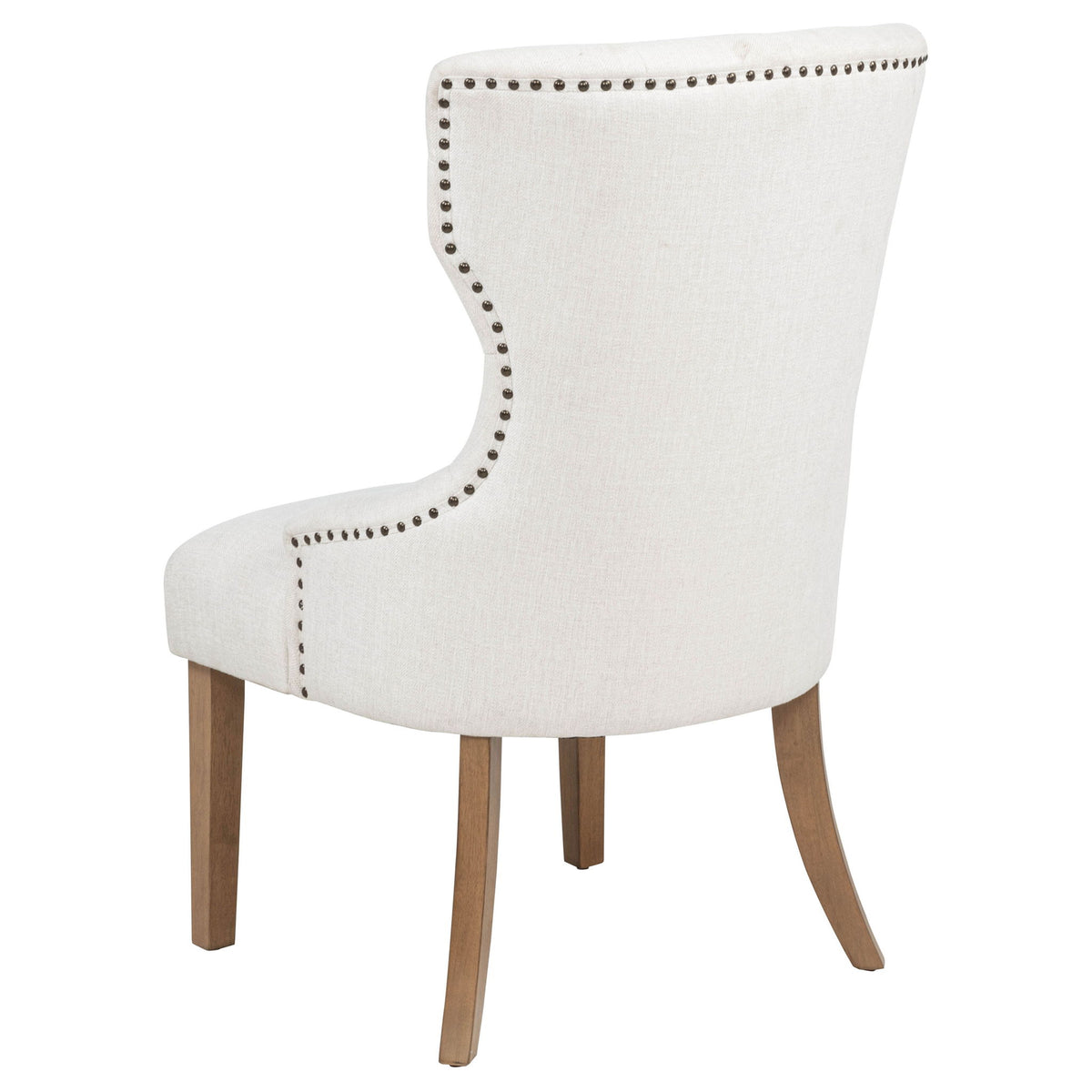 Baney Fabric Upholstered Dining Side Chair Beige and Rustic Grey