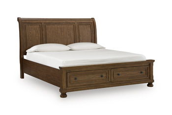 Zackaryn - King/California King Sleigh Headboard - Warm Brown