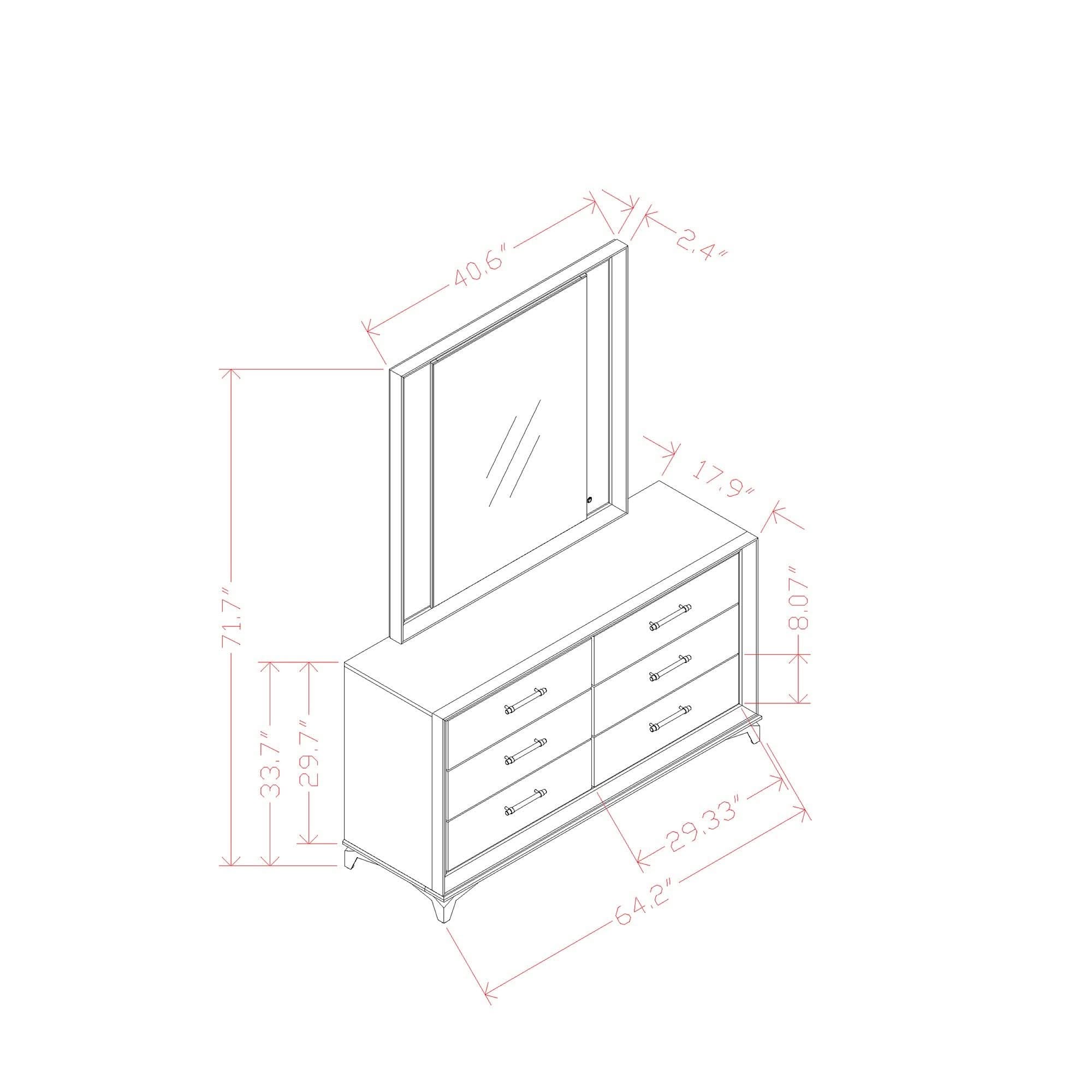 Star - Dresser - White