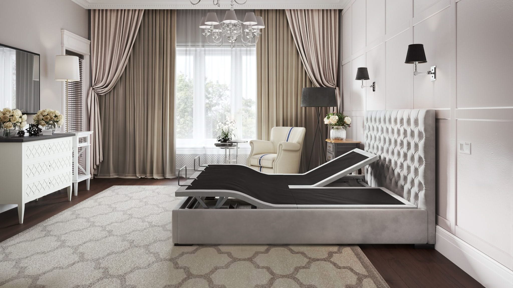 Bt3000 - Flex Head Adjustable Bed Base With Head And Foot Position Adjustment