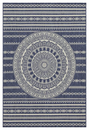 Sunshine - 5'3" X 7'3" Indoor, Outdoor Area Rug - Blue - Polypropylene