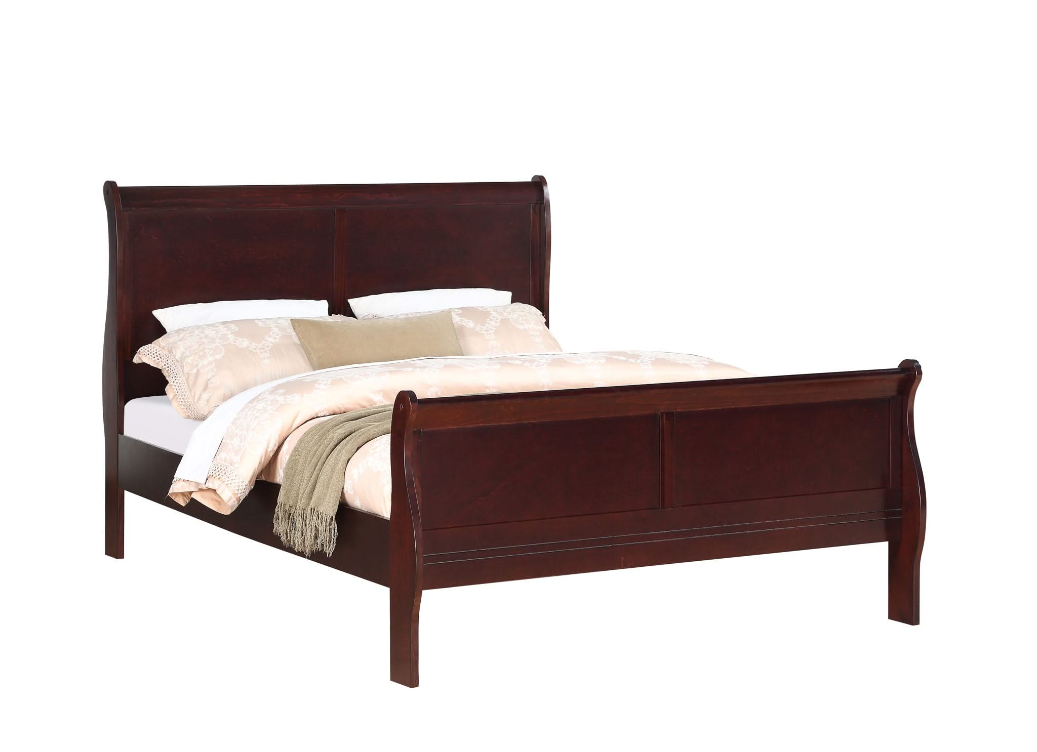 Louis Philip - Queen Bed - Cherry