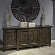 Paradise Valley - 76" TV Console - Saddle Brown