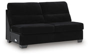 SimpleJoy - Armless Loveseat - Onyx