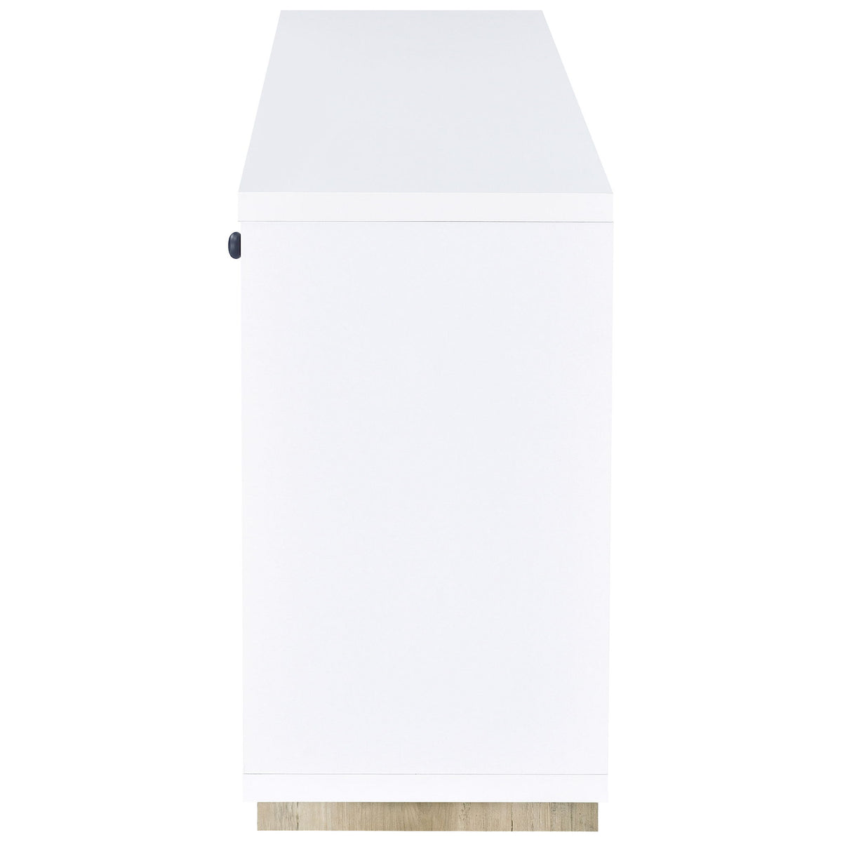 Dalton 2-door Storage Cabinet White and Distressed Pine