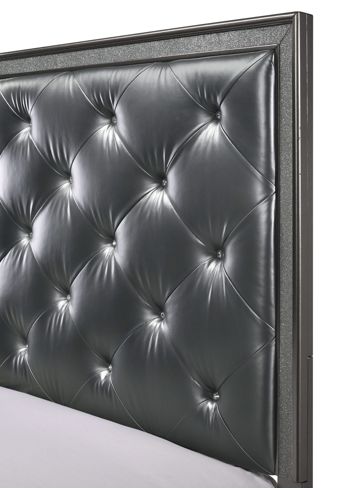 Kaia - King 4 Piece Bedroom Set - Dark Gray