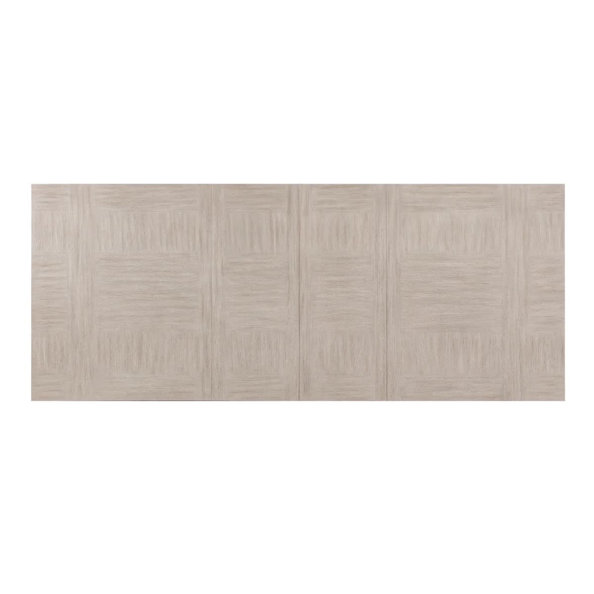 Santa Cruz Light Wood Contemporary 7PC Dining Set with Upholstered Chairs and Pedestal Base