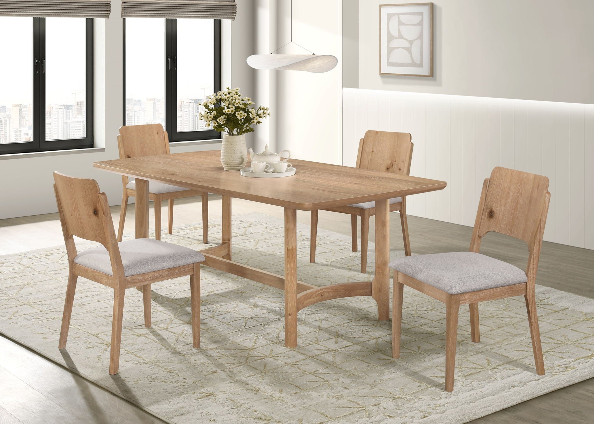 Arden - Side Chair (Set of 2) - Light Brown / Gray