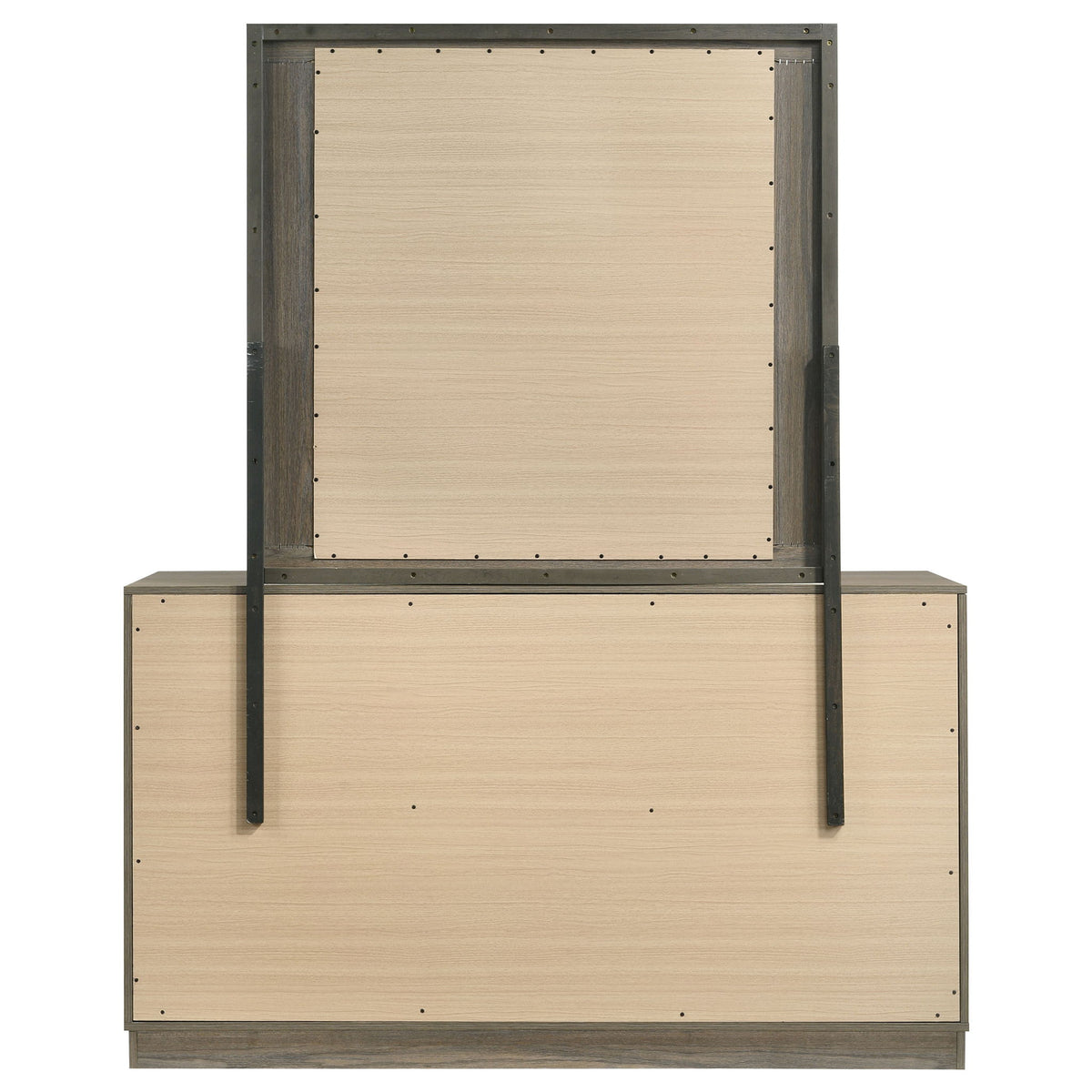 Fenwick 9-drawer Dresser with Mirror Grey Oak