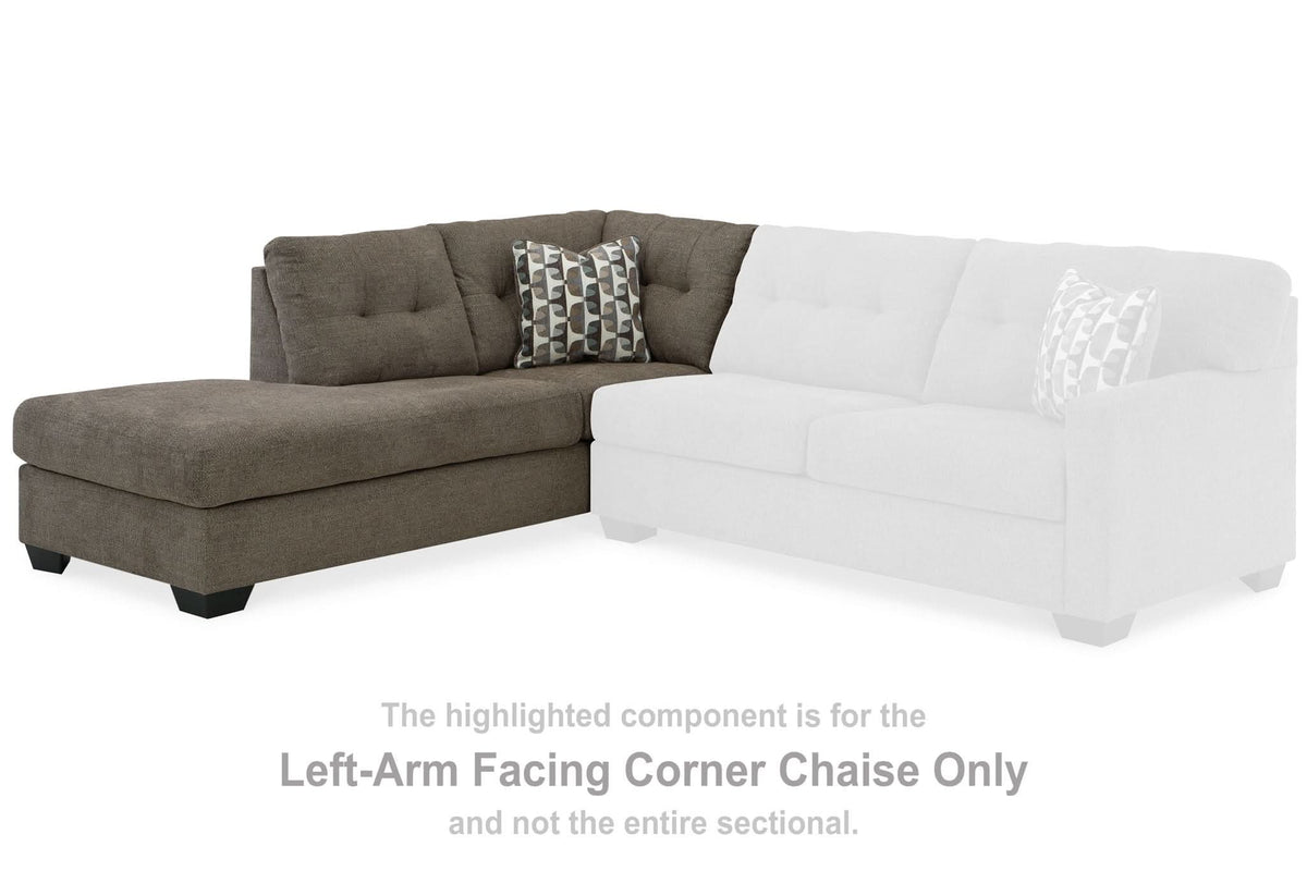 Mahoney - Laf Corner Chaise - Chocolate