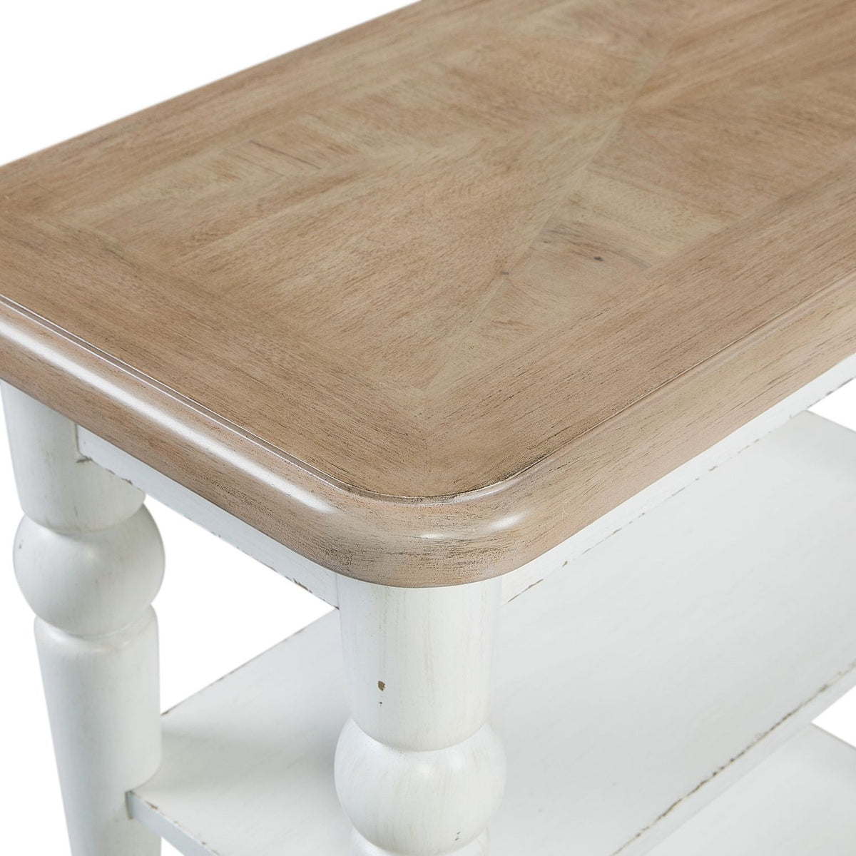 Turnberry Park - Chairside Table - Washed White
