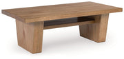 Kristiland - Rectangular Cocktail Table - Light Brown