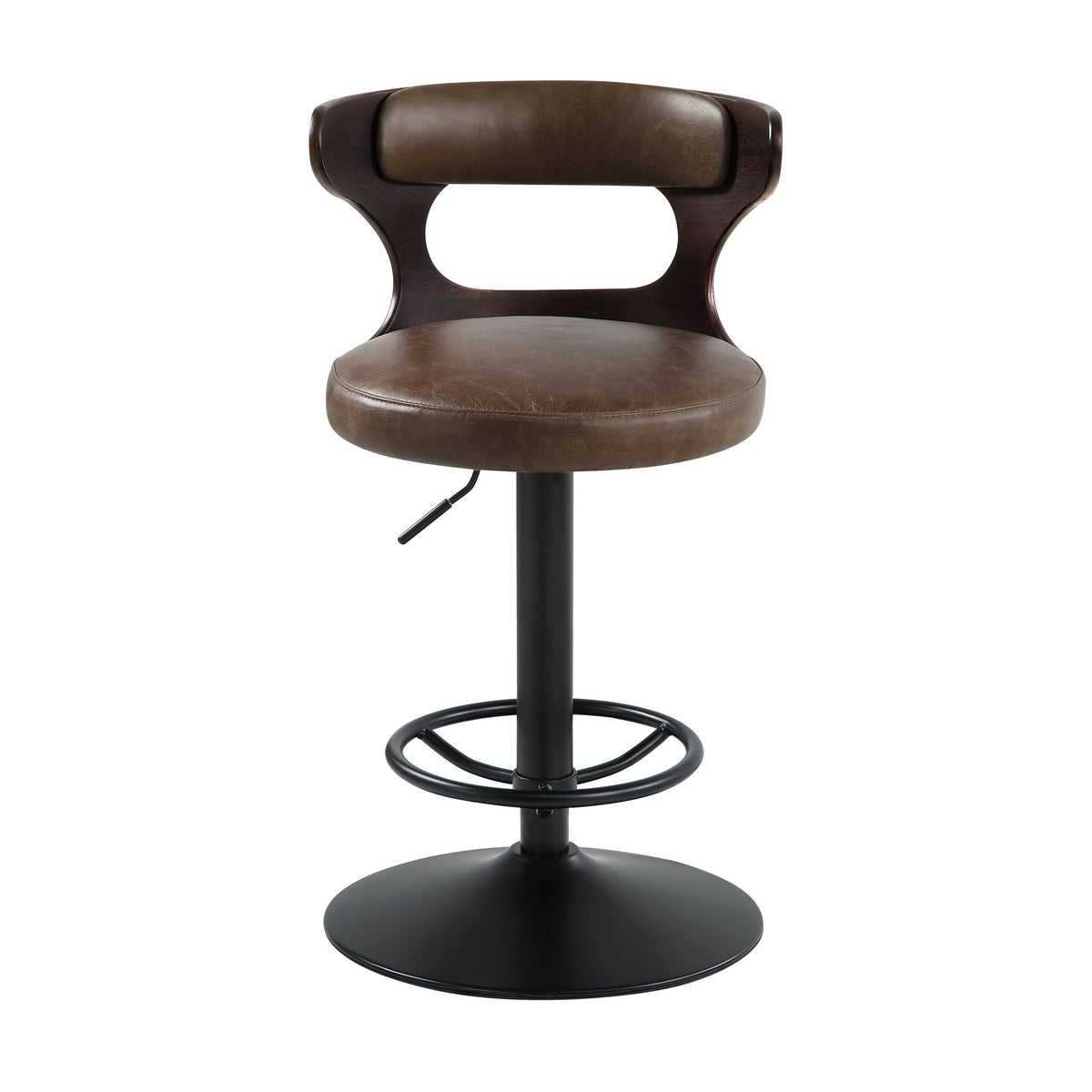 Saba - Adjustable Stool With Swivel - Brown