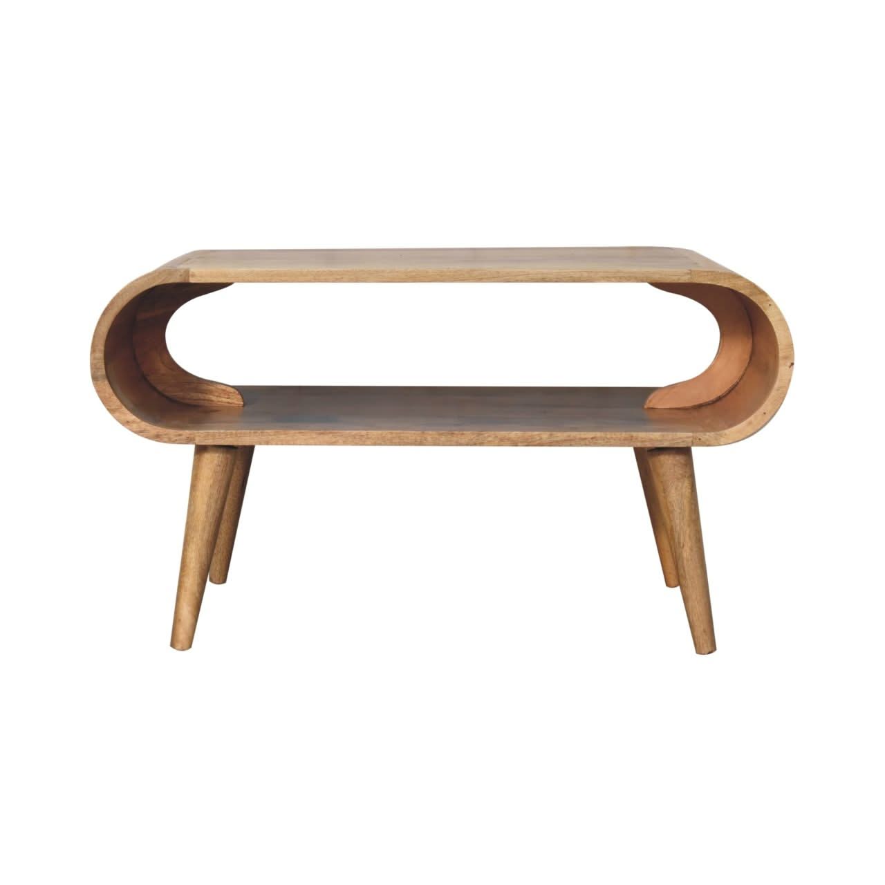 Solid Wood Open Coffee Table