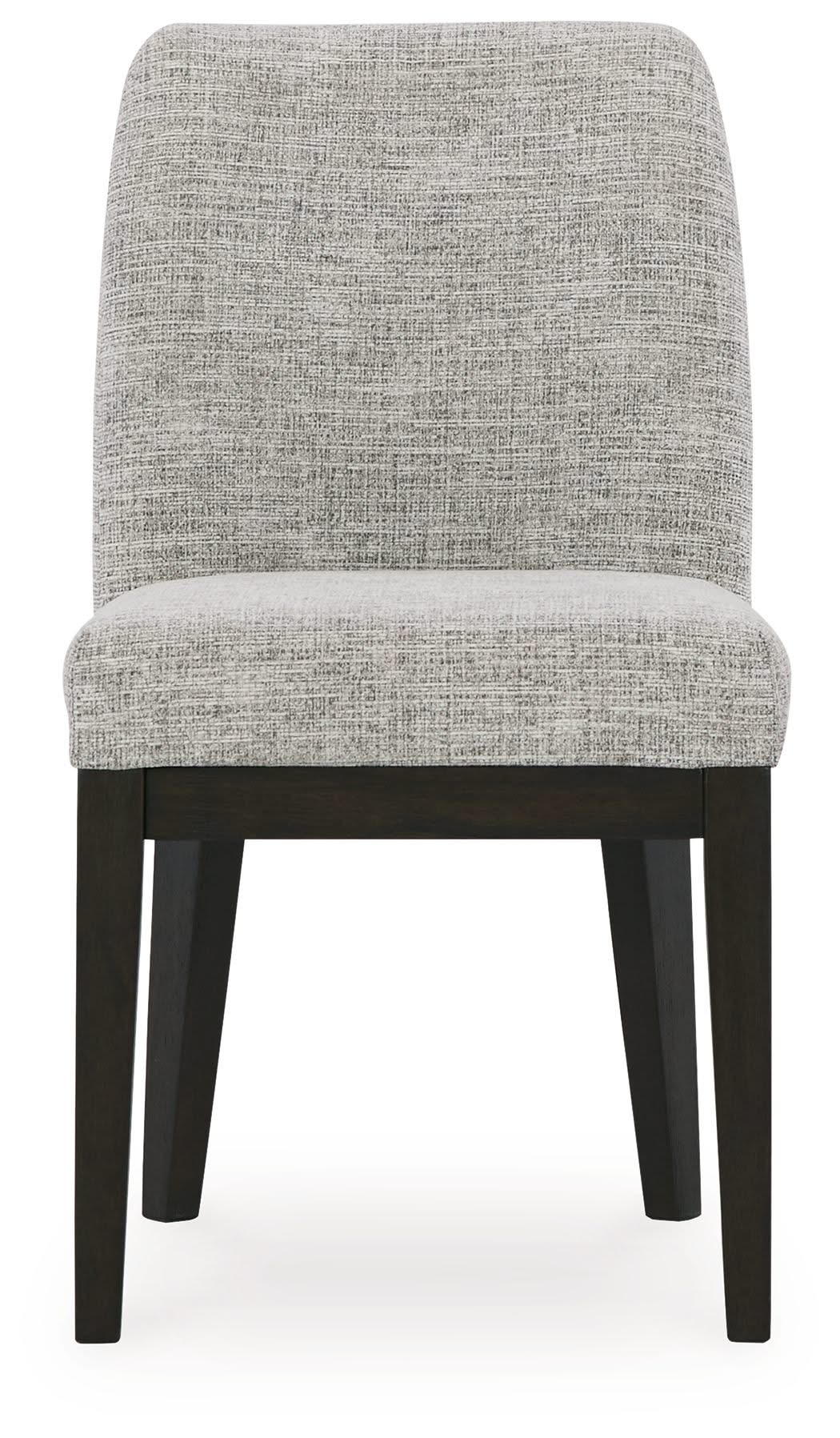 Burkhaus - Dining UPH Side Chair (Set of 2) - Beige / Dark Brown