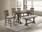Lloyd - 6 Piece Counter Dining Room Set - Brown