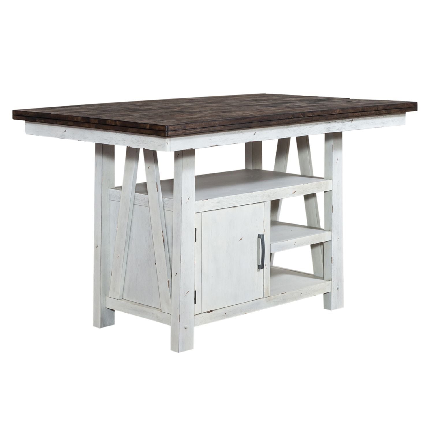 Farmhouse - Gathering Table - Two Tone White / Wood Tone