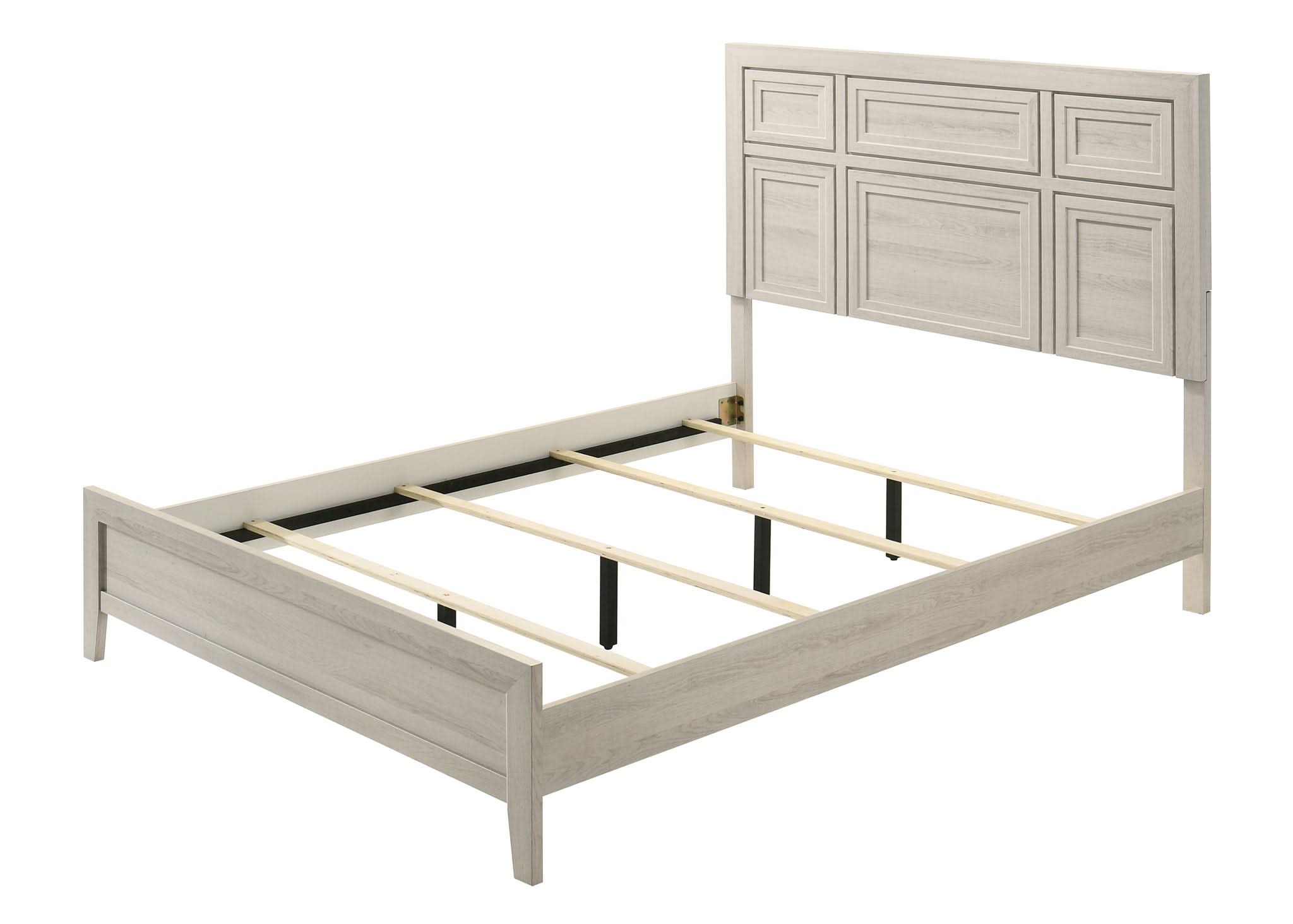 Lorraine - Queen 4 Piece Bedroom Set - Antique White