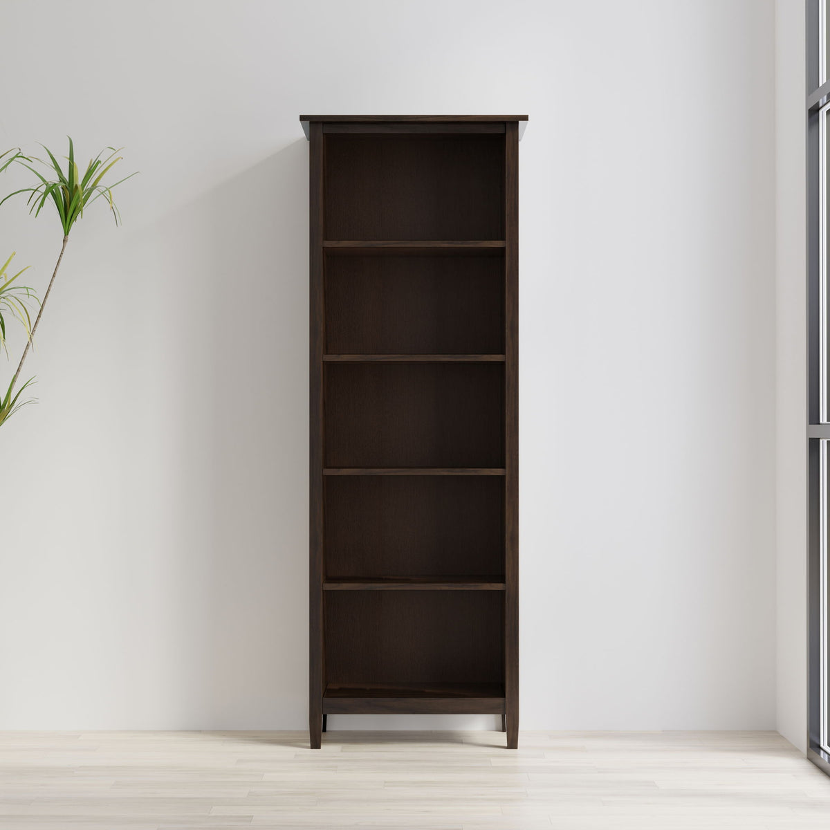 Warm Shaker - 5 Shelf Bookcase