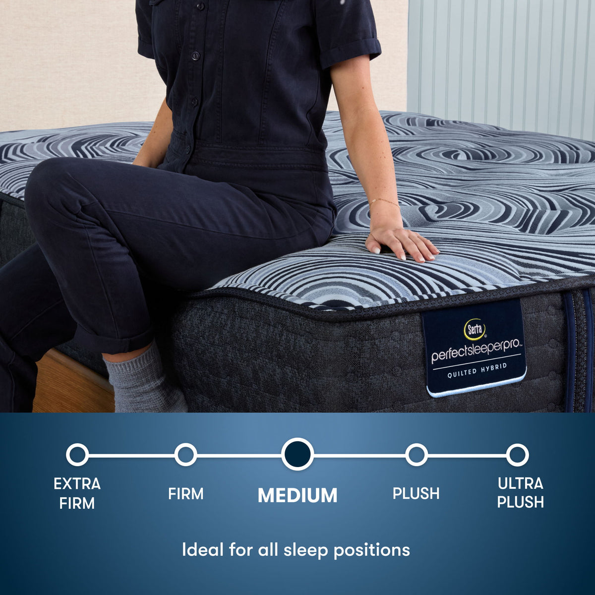 Perfect Sleeper Pro - 15" New Paris Hybrid Latex Medium Mattress