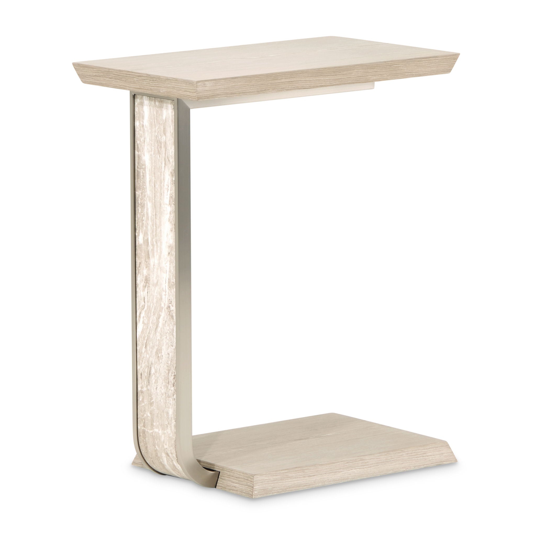 Lotus Bay - C-Shaped Accent Table - Sand