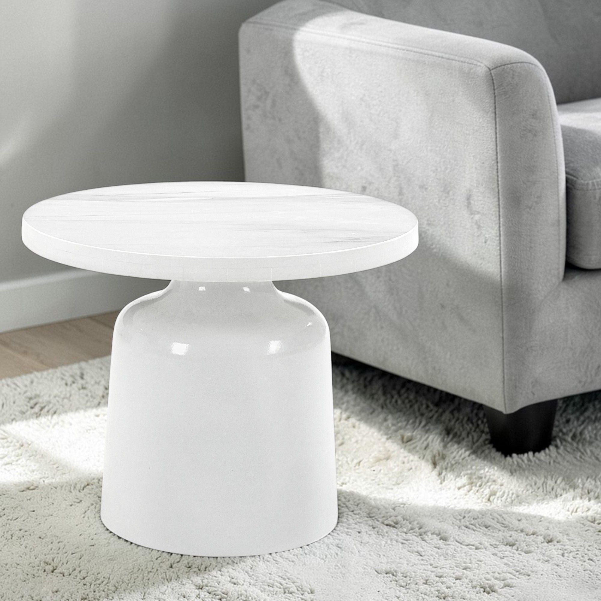 Zaid - Engineering Marble High Gloss Table