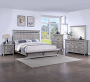 Beckett - King 5 Piece Bedroom Set - Greige
