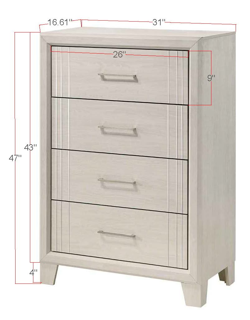 Charlie - Chest - White