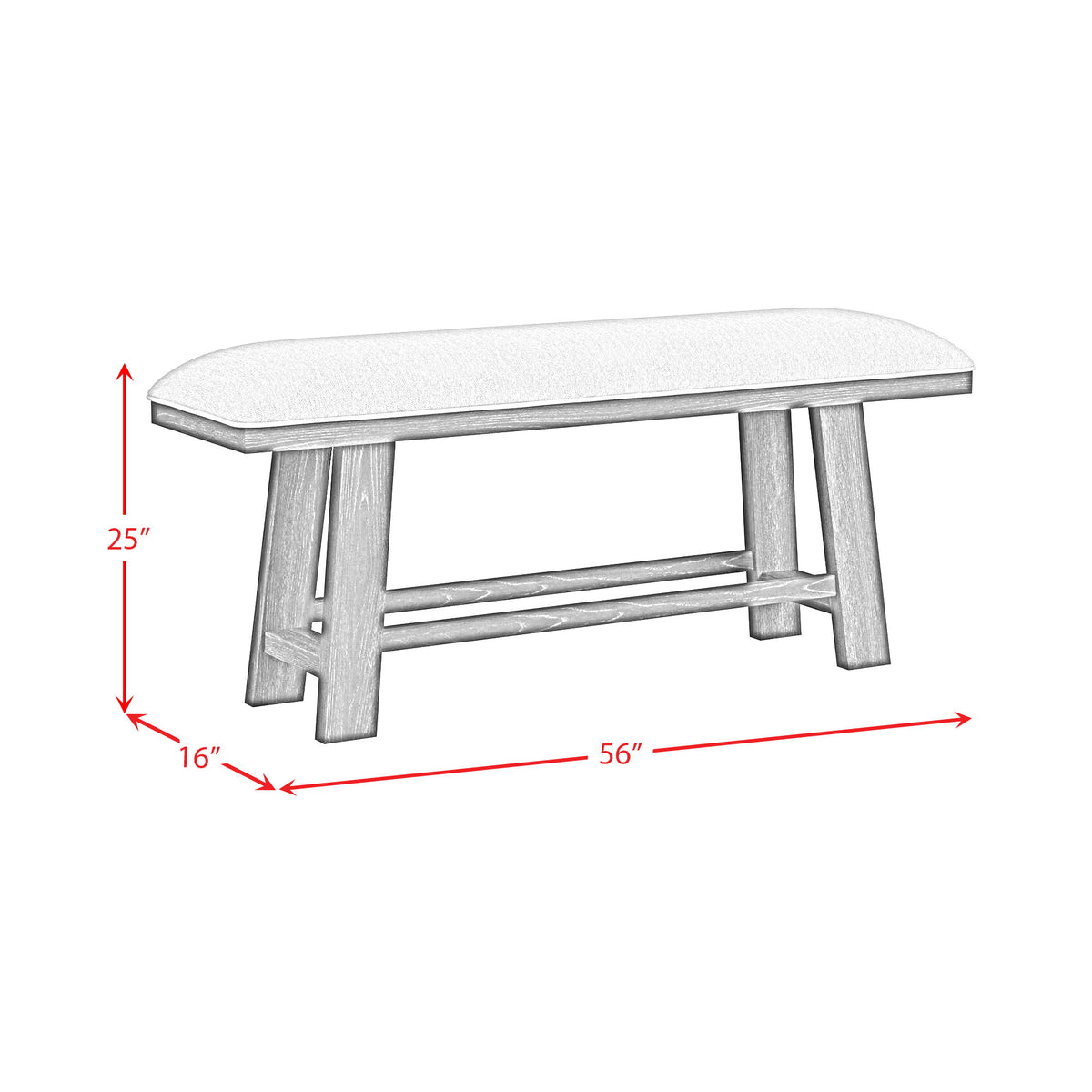 Transcend - Counter Bench - Charcoal