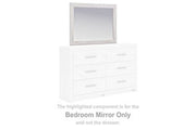 Cayboni - Bedroom Mirror - Whitewash