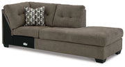 Mahoney - Raf Corner Chaise - Chocolate