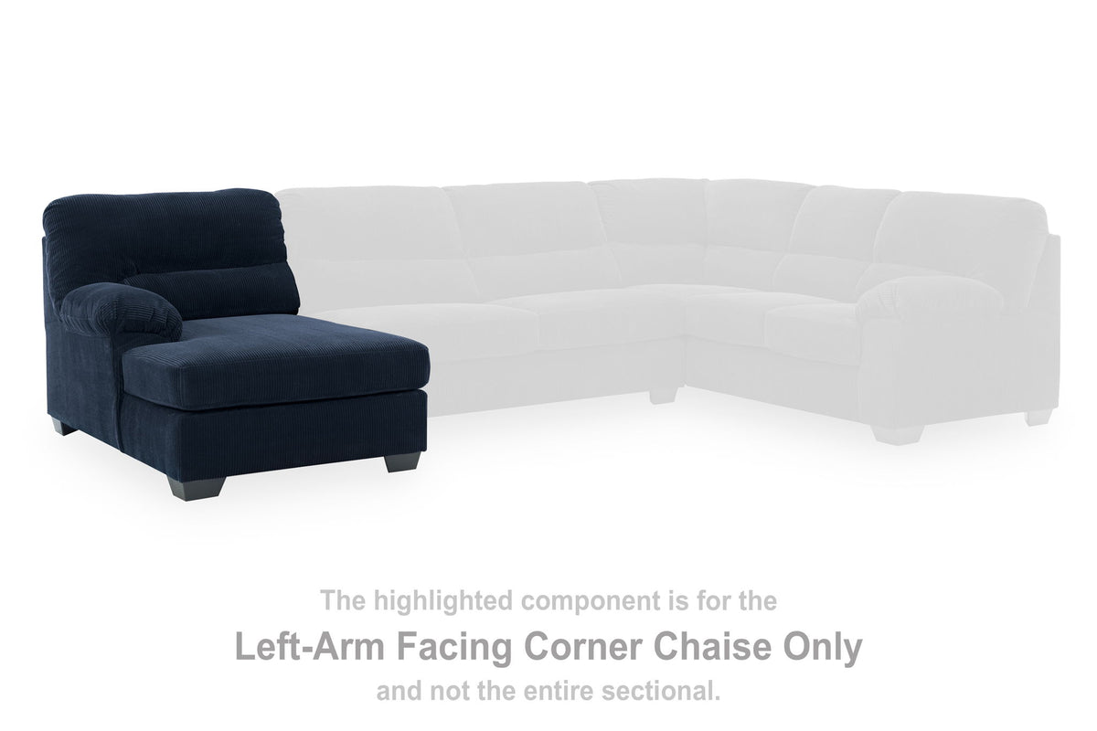 SimpleJoy - LAF Corner Chaise - Navy