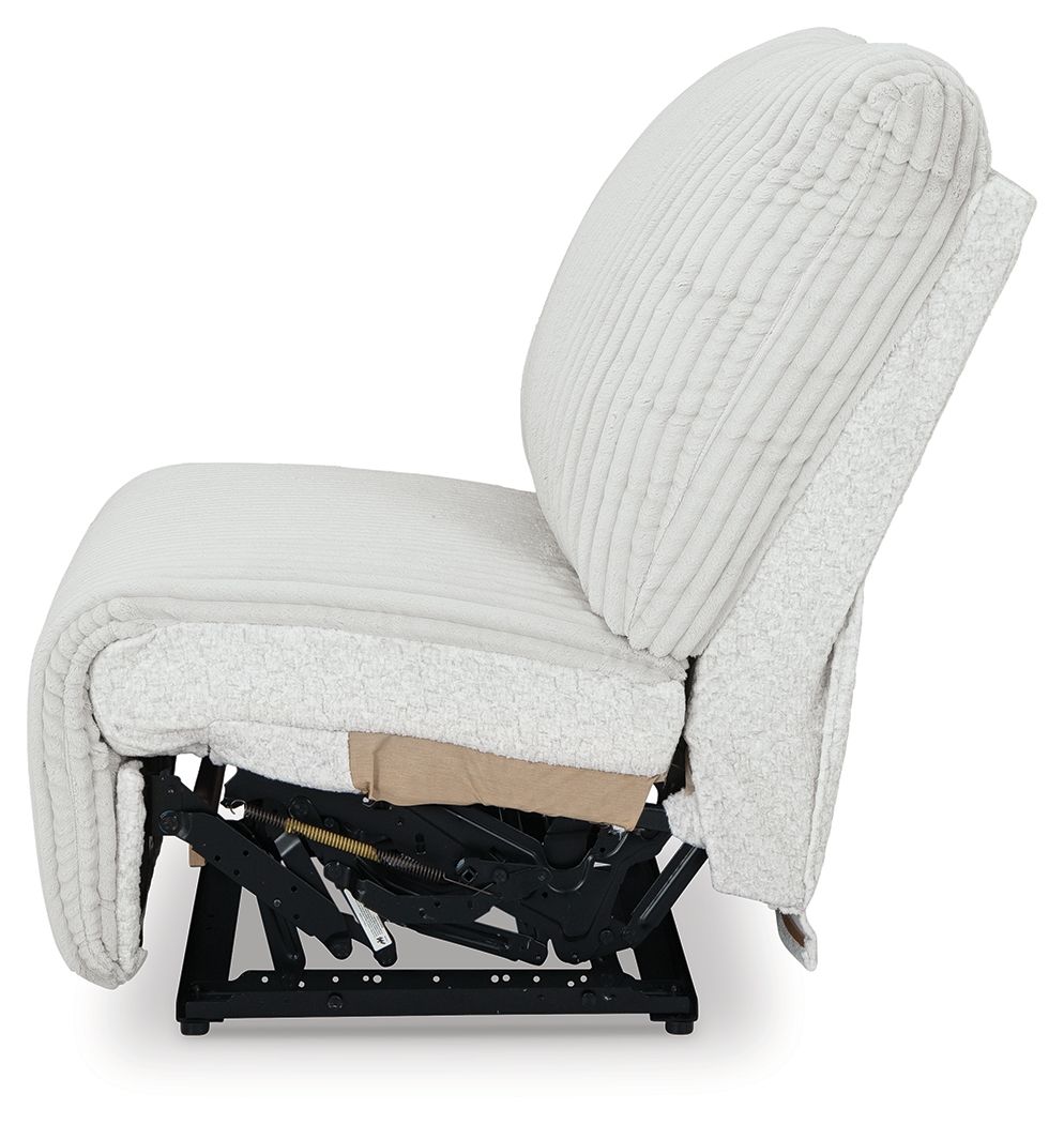 Top Tier - Armless Recliner - Alloy