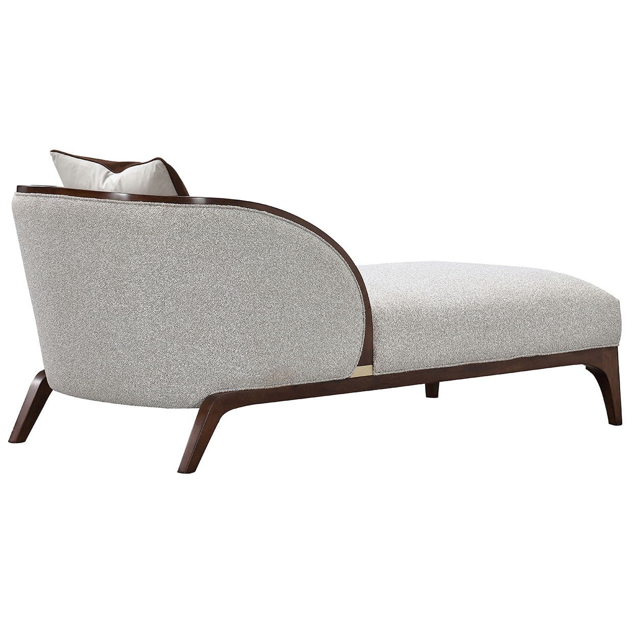 Houston - Chaise - Pebble / Walnut