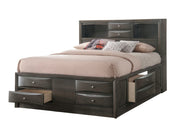 Emily - King Bed - Gray