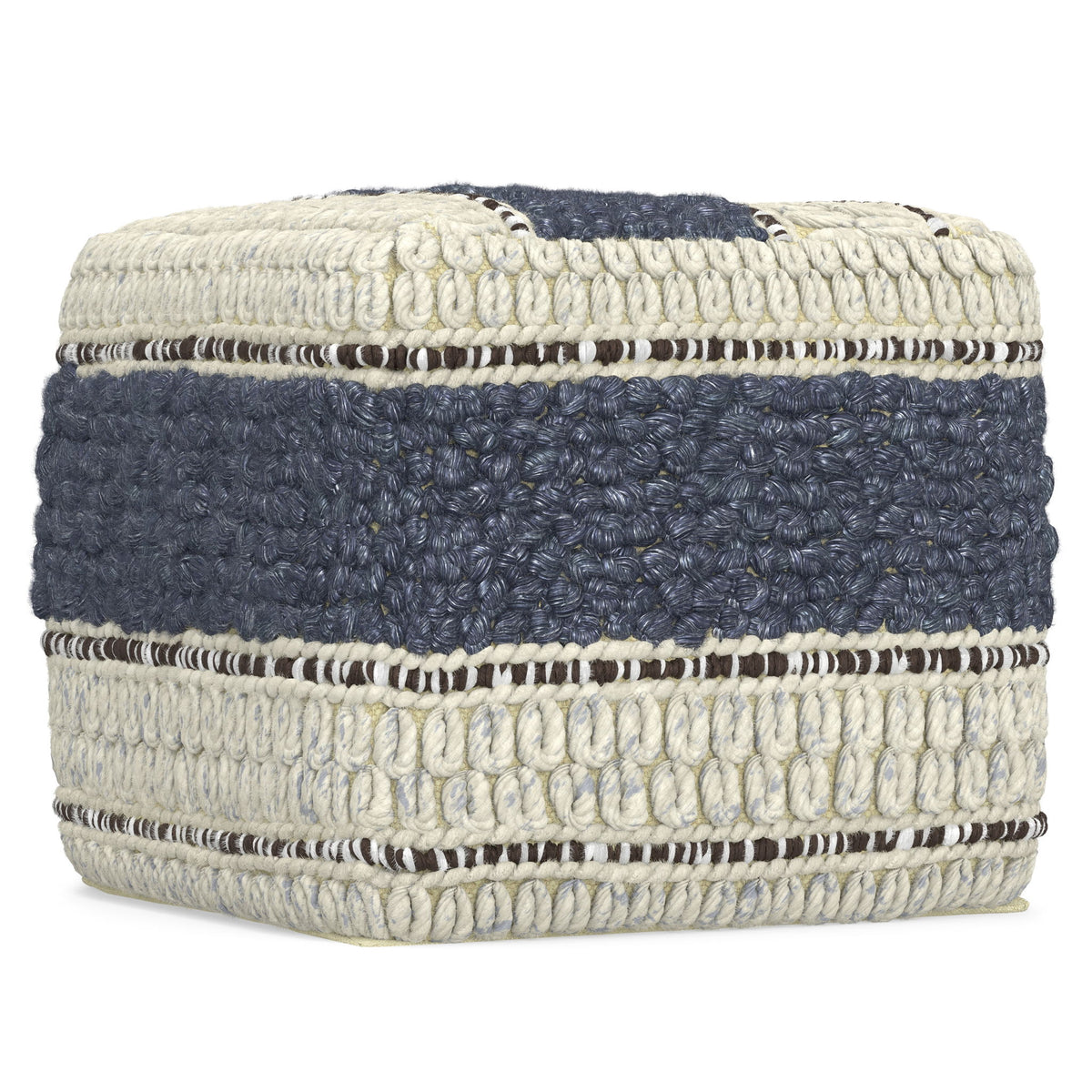 Grady - Handcrafted Square Pouf