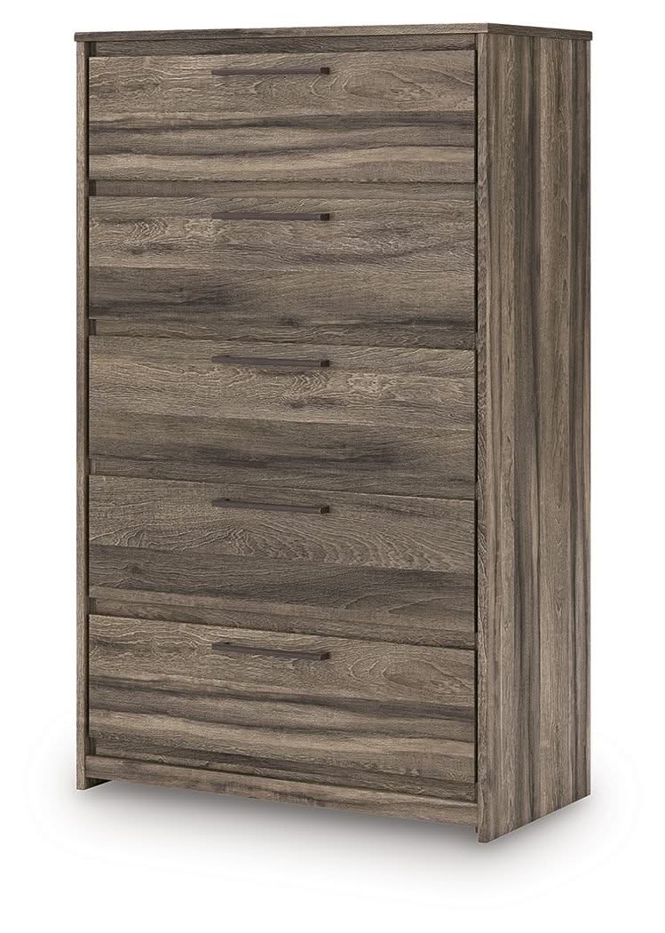Elbrim - Five Drawer Chest - Brown